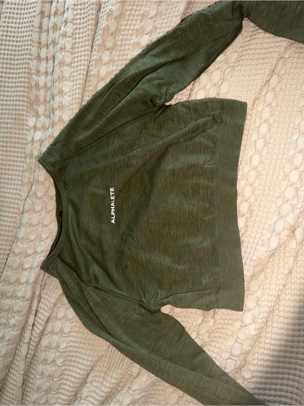 Alphalete Hunter Green Long Sleeve Tee